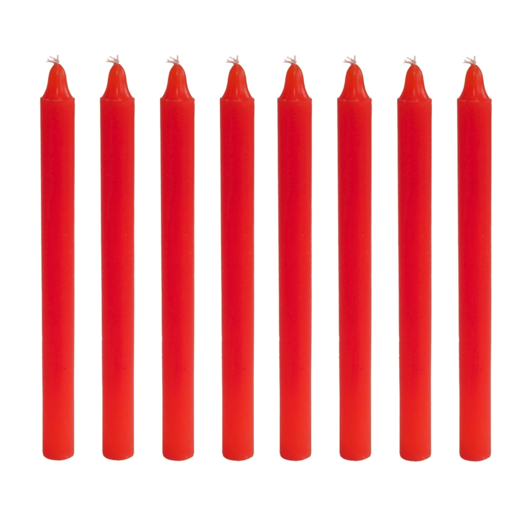 1 Kg Vela Palito Vermelha 18cm N9 32 Unidades 100% Parafina em Oferta na Shopee