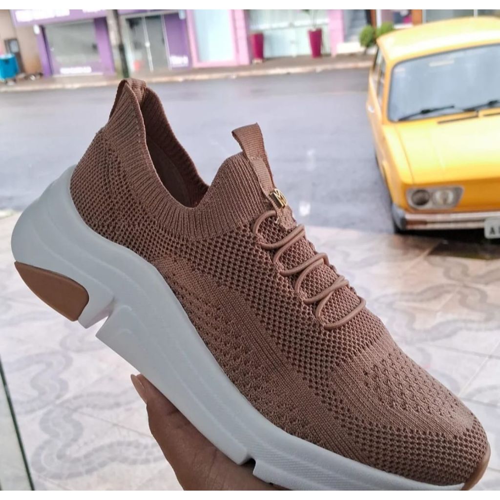 Tenis Meia Modare Knit Original Feminino Calce Facil Fascite Plantar Esporao Ortopedico em Oferta na Shopee