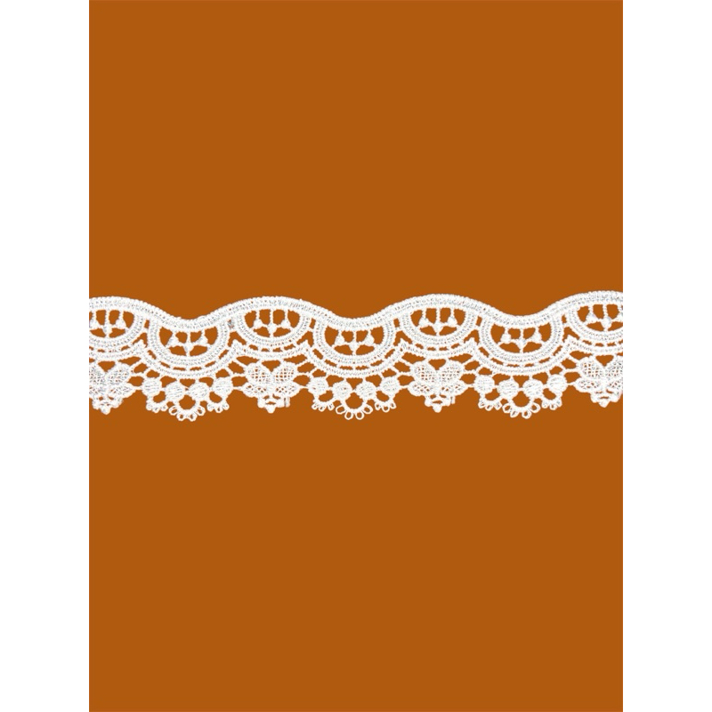 Renda Guipir Arabesco CHL-747 NYBC – 3,8 cm x 13,7 m – Branca
