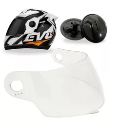 Viseira Capacete Pro Tork Evolution 788 G6 G7 G8 + Botões Laterais Reparo