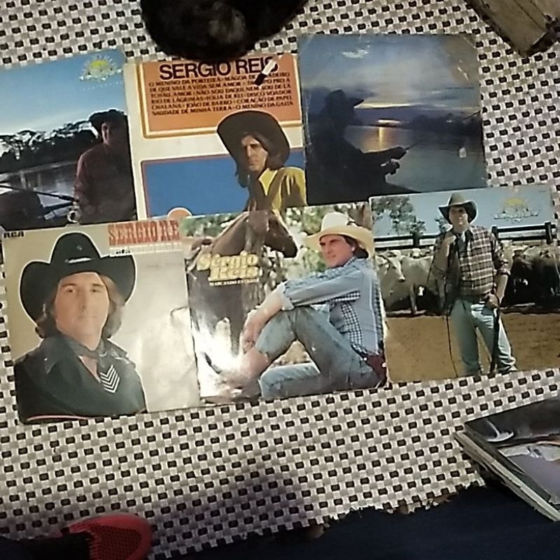 Disco vinil Sérgio Reis coleção com 6 lps
