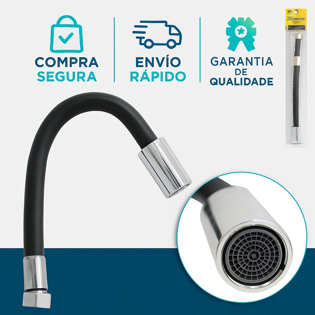 Mangueira Engate Extensor para Torneira Flexível Hutz Black 27cm 1/2 em Oferta na Shopee