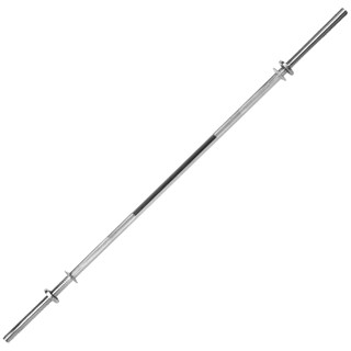 Barra Reta Maciça 1,20 M Cromada Com Rosca Para Academia Treino Musculação Stiff e Scott