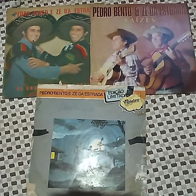 Disco vinil Pedro Bento e Zé da estrada coleção com 3 lps