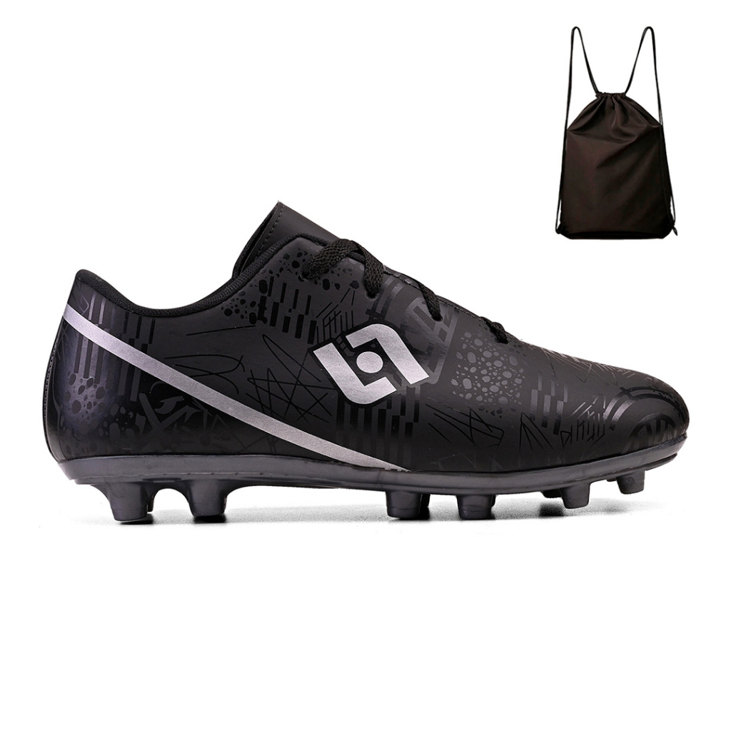 Kit Chuteira Masculina Adulto Trava Futebol Campo Costurada + Mochila