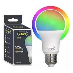 Lâmpada Inteligente Smart Led bulbo WIFI A60 10W RGBW Bivolt Compatível Alexa/Google Assistente
