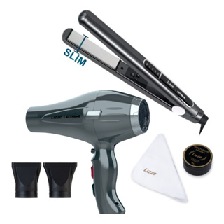 KIT Lizze Extreme Chapinha De Cabelo Profissional SLIM + Secador De Cabelo Profissional + Polimento em Oferta na Shopee