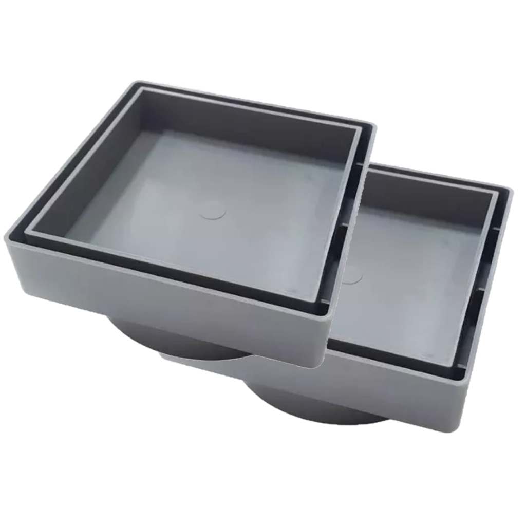 2pcs Ralo Oculto 10x10 Seca Piso Porcelanato Inteligente Cinza em Oferta na Shopee