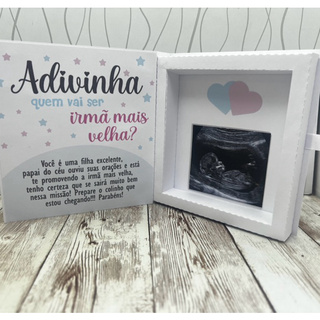Caixa para anunciar a gravidez irmã mais velha ou Irmão mais velho em Oferta na Shopee