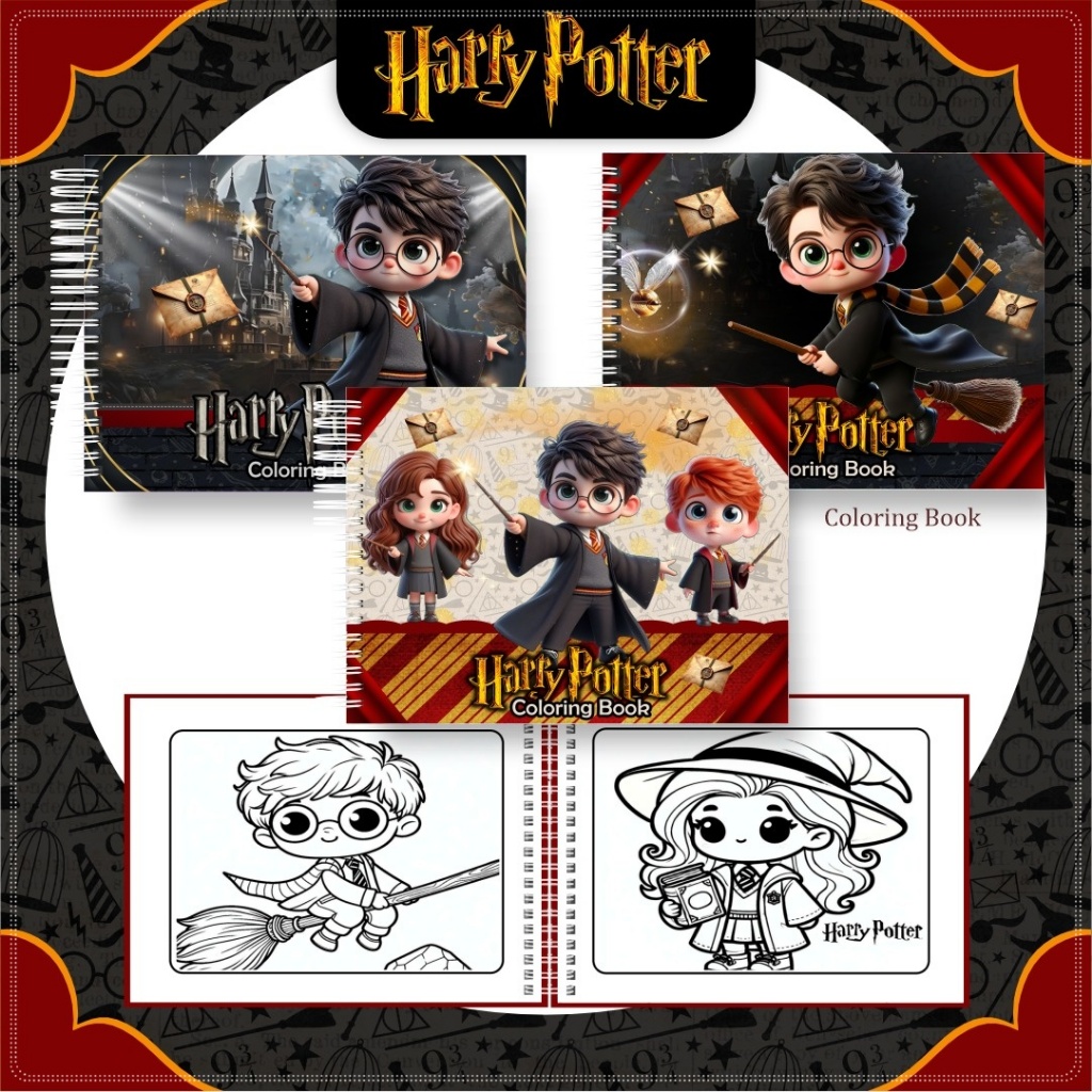 Livro de colorir - HARRY POTTER (DGA) - Caderno de Desenho Pintura Coloring Book