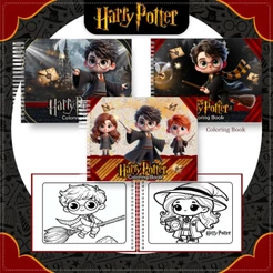 Livro de colorir - HARRY POTTER (DGA) - Caderno de Desenho Pintura Coloring Book