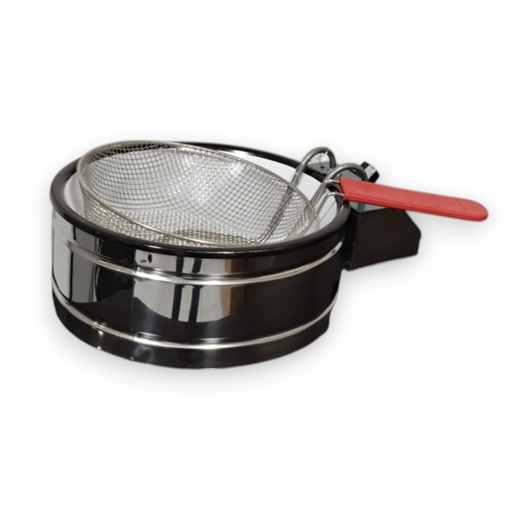 Fritadeira Elétrica Redonda 3,5L Inox 127V Chalotte One em Oferta na Shopee