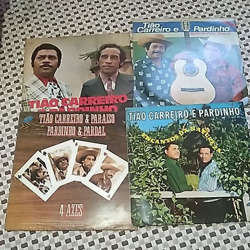 Disco vinil Tião Carreiro e Pardinho lote 4 lps