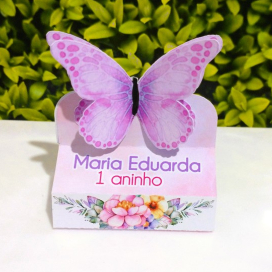 Porta Bis Duplo Jardim de Borboletas / Lembrancinha de Festa Jardim Encantado borboletas/Personalizados /Aniversário