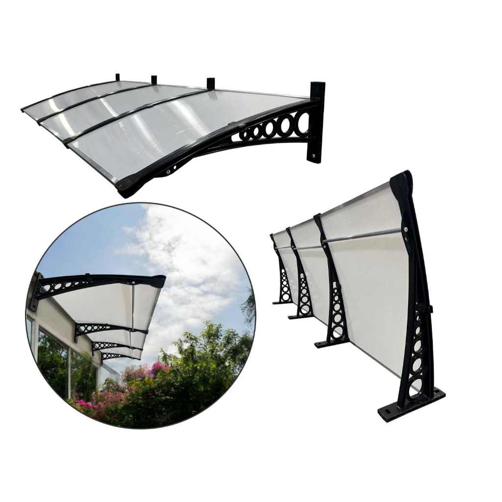 Toldo Policarbonato 3,10x0,50m - Cobertura para Janelas e Portas - Escolha a cor!