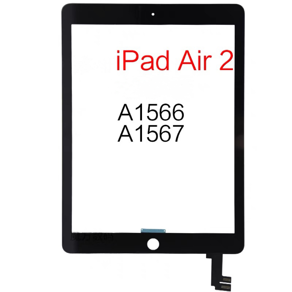 Vidro Touch Para IPad Air2 A1566/A1567 Toque Copatível(Com OCA) Sem LCD Sem Display