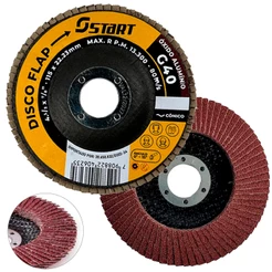 Disco Lixa Flap 4.1/2 Aço Madeira P/ Esmerilhadeira 115mm