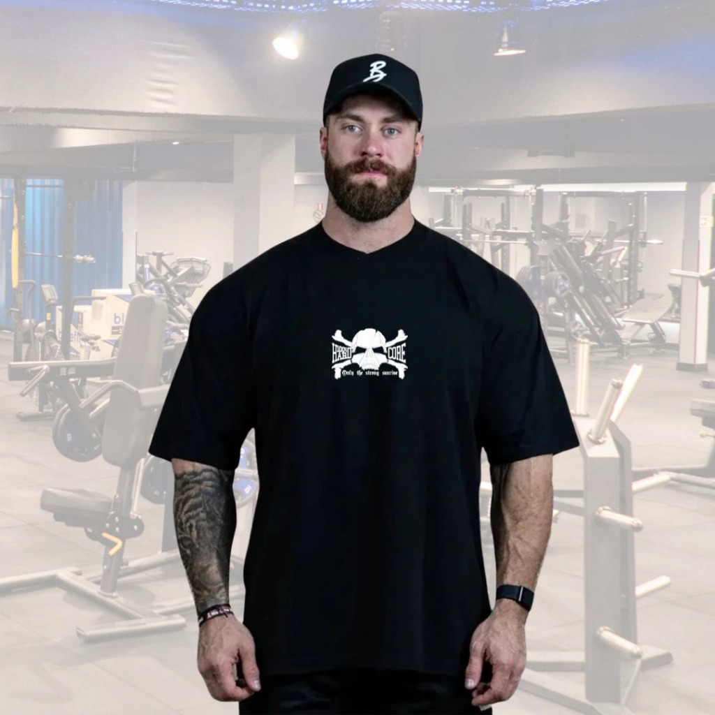 Oversized Camiseta Treino Academia Larga Streetwear Gym Ratos Dead Lift Estampada Cbum Personalizada