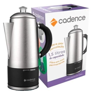 Cafeteira Italiana Elétrica Gran Cadence Inox 1,5 Litros Maquina de Café CAF120