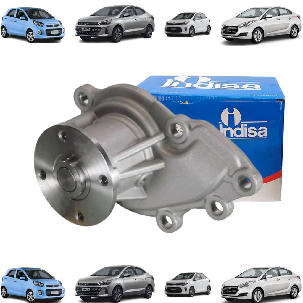 Bomba De D’água Para veículos Hyundai: Hb20 e Hb20s 1.0 e Kia Motors: Picanto 1.0 12v 2012 2013 2014 2015 2016 Novo Indi em Oferta na Shopee