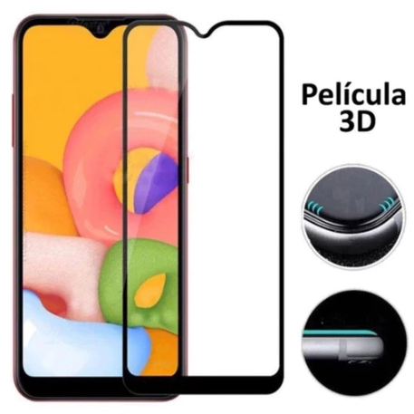 Película Grossa 3D Vidro Para SAMSUNG A11, A12/M23, A13/A23, A14 4g/5g, A15 4g/5g, A16 4g/5g, A17 4g/5g,A20/A30,A30s/A50