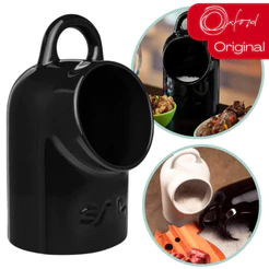 Saleiro De Porcelana Grande Gourmet Churrasco 25x14cm Preto Oxford