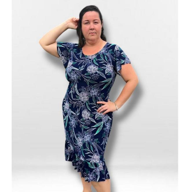 Vestidos Plus Size Liganete Soltinho Igreja Sair Confortável Casual Elegante em Oferta na Shopee