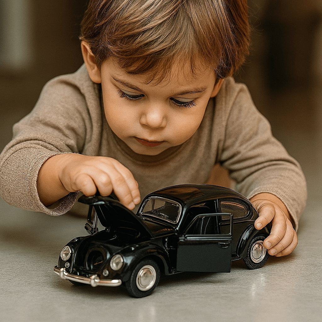 Carrinho De Ferro Fusca Clássico 1/32 Miniatura Coleção Branco Colecionável