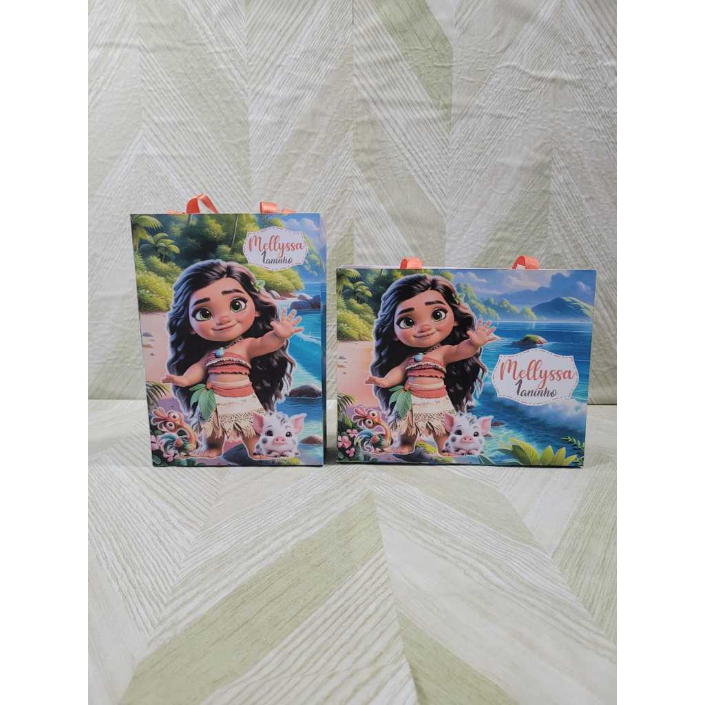 Sacolinha  Personalizada moana Baby/ lembrancinhas / decoração / INFANTIL  /festa moana