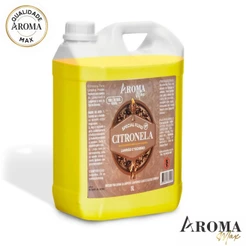 Óleo Essencial De Citronela Repelente Puro Natural 5 Litros Para Tochas Lamparina Lampião Aroma Max