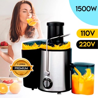 Centrífuga Alimentos Elétrica Juicer Laranja Suco Frutas 1500w Inox 110V 220v em Oferta na Shopee