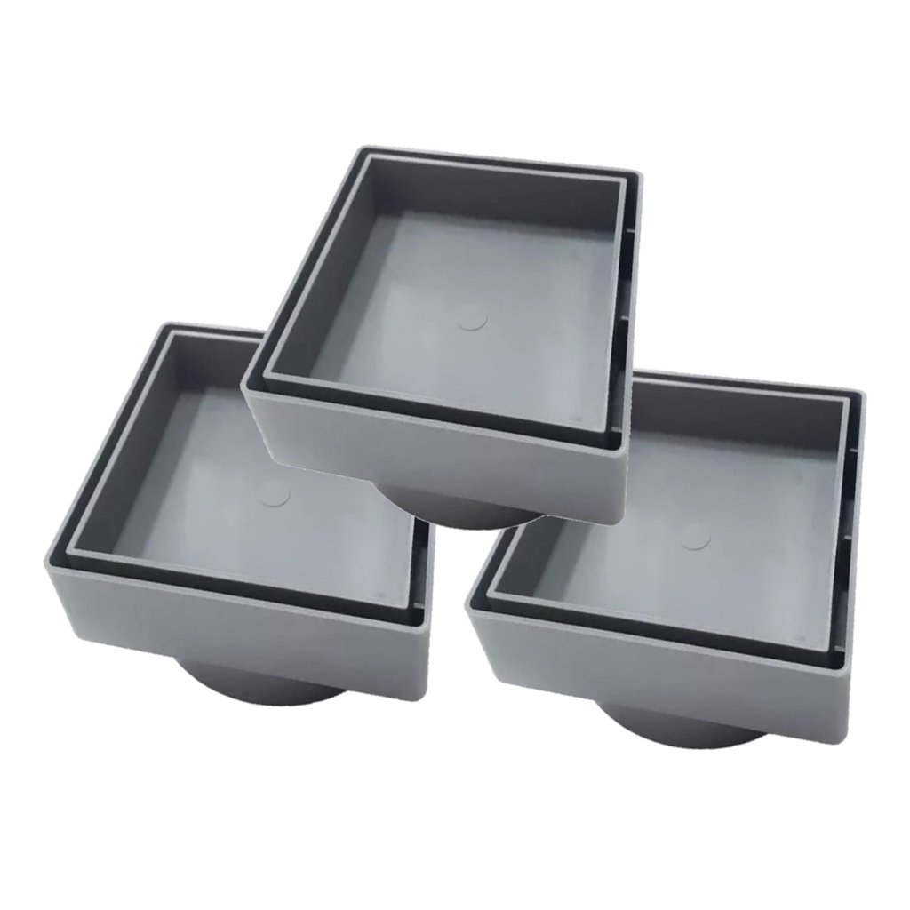 3pcs Ralo Oculto 10x10 Seca Piso Porcelanato Inteligente Cinza em Oferta na Shopee