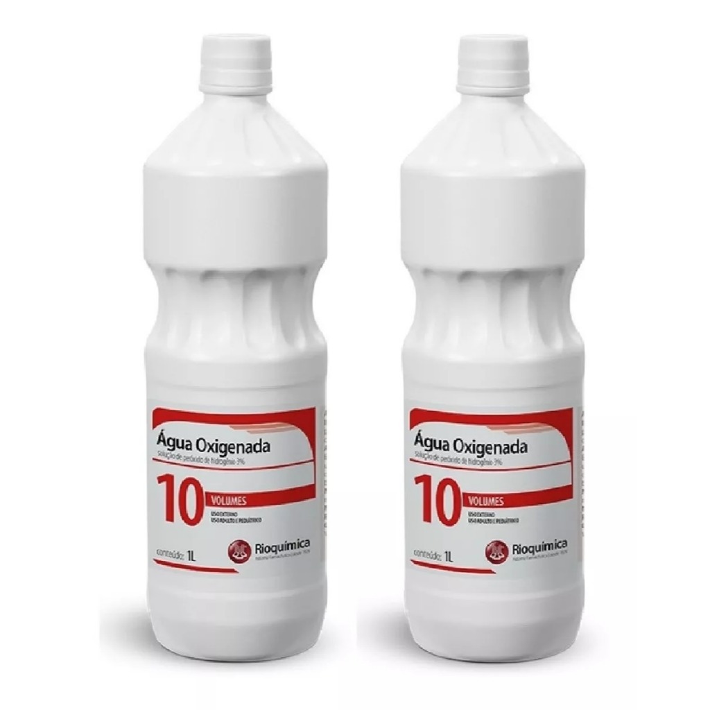 Agua Oxigenada 10% c/ 2 litros em Oferta na Shopee