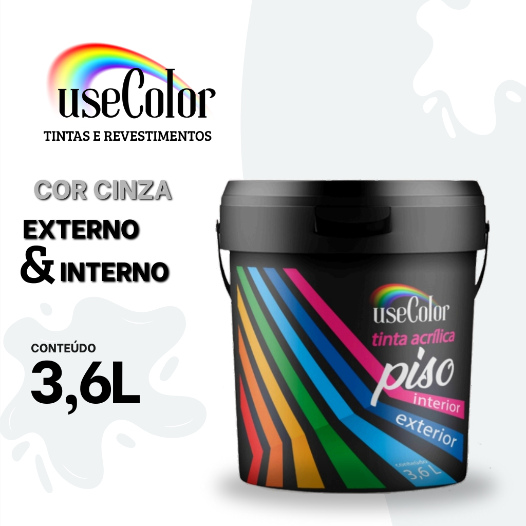 Tinta Piso Econômica  3,6L (Base Água) Excellente cobertura e Resistência em Oferta na Shopee