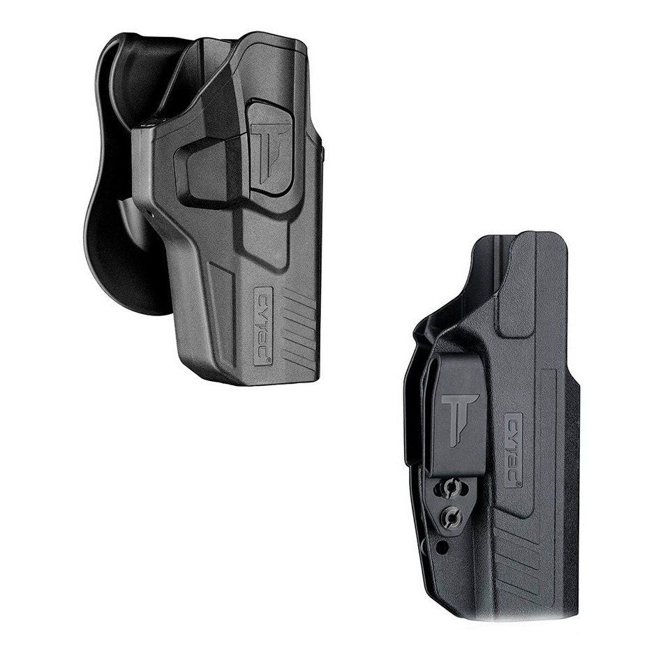 Kit Coldre Velado Interno + Coldre Ostensivo Externo Glock