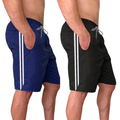 Kit 2 Bermuda Tactel Masculina 3 Bolsos Corrida Short Masculino Academia
