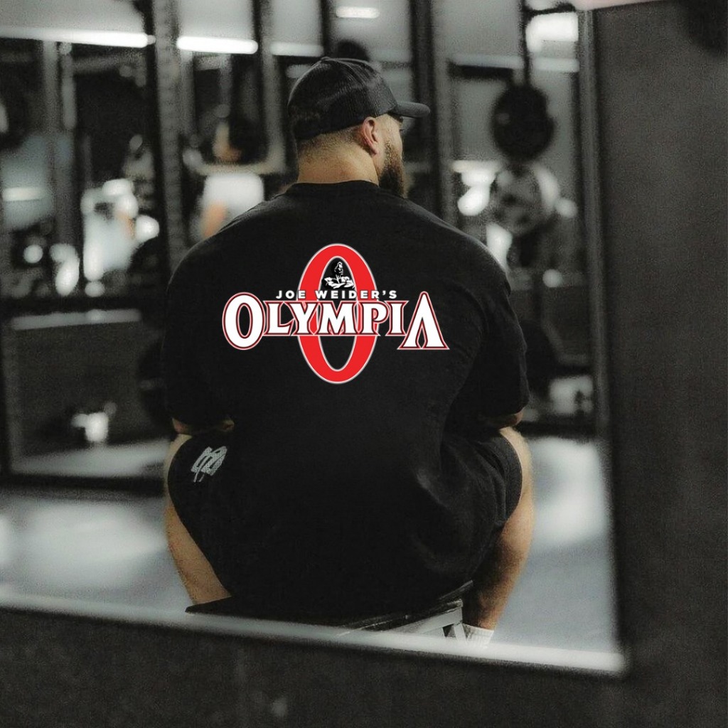 Camiseta Oversized Camisa Larga Treino Academia Streetwear Estampada Cbum Personalizada Olimpia