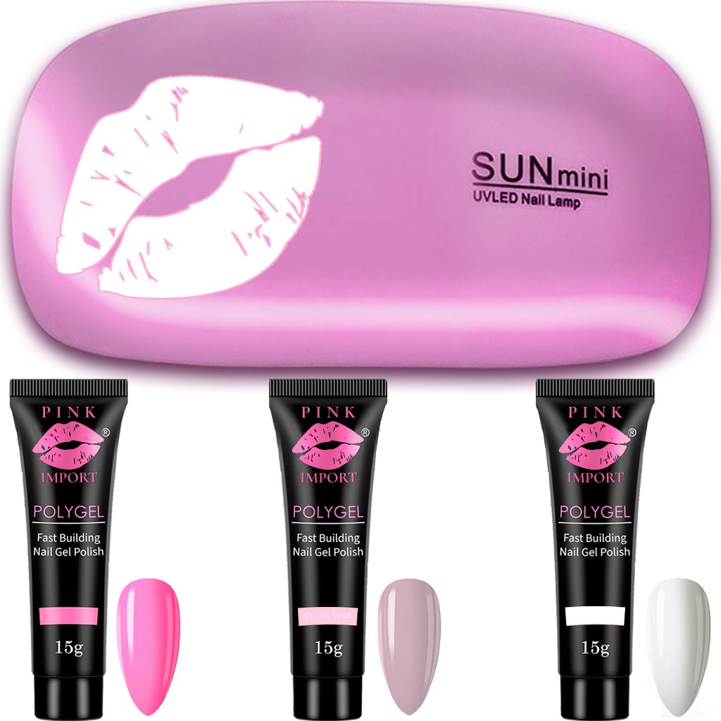 Kit Polygel e Cabine de Unha Lev/Uv Manicure
