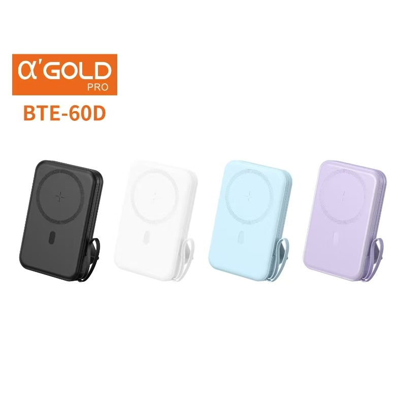 Carregador Power Bank 10000mah Magnético Indução Sem fio 22.5W A'Gold BTE-60D