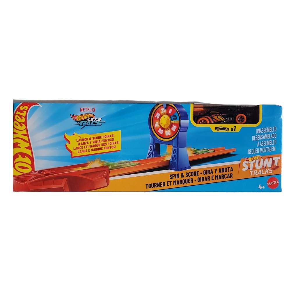 Pista Hot Wheels Spin & Score Girar e Marcar Stunt Tracks HFY68