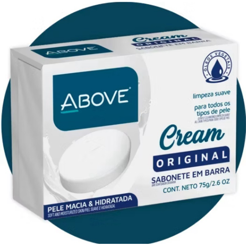 KIT C/ 12 Sabonetes em Barra Above Cream Original 75G Cada em Oferta na Shopee