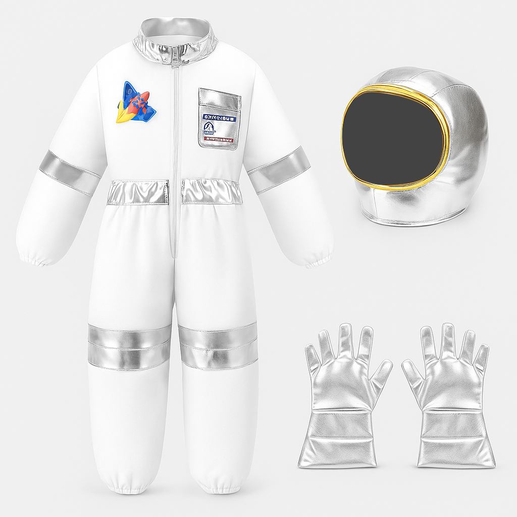 Fantasia de Astronauta Infantil Completa – Conforto, Realismo e Diversão para Pequenos Exploradores