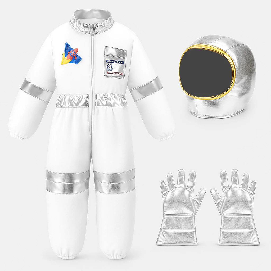 Fantasia de Astronauta Infantil Completa – Conforto, Realismo e Diversão para Pequenos Exploradores — imagem 1