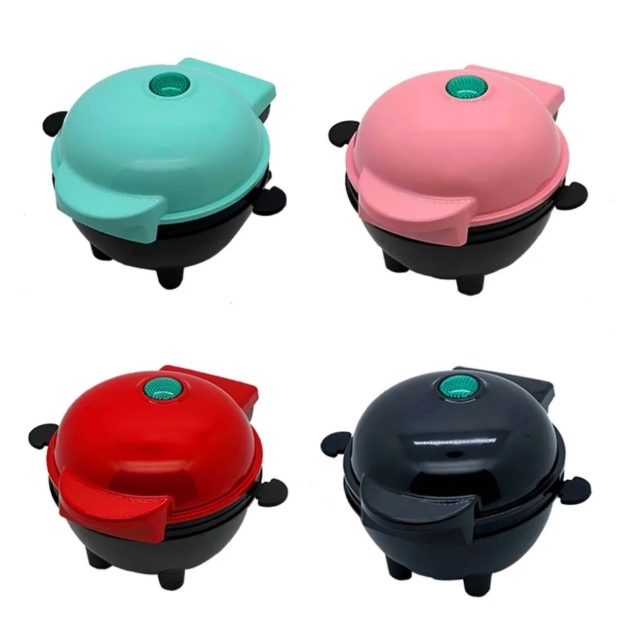 220v Mini Máquina Elétrica para Assar Bolos Antiaderente – Faz Quiche, Ovos e Bolos 4 Cor