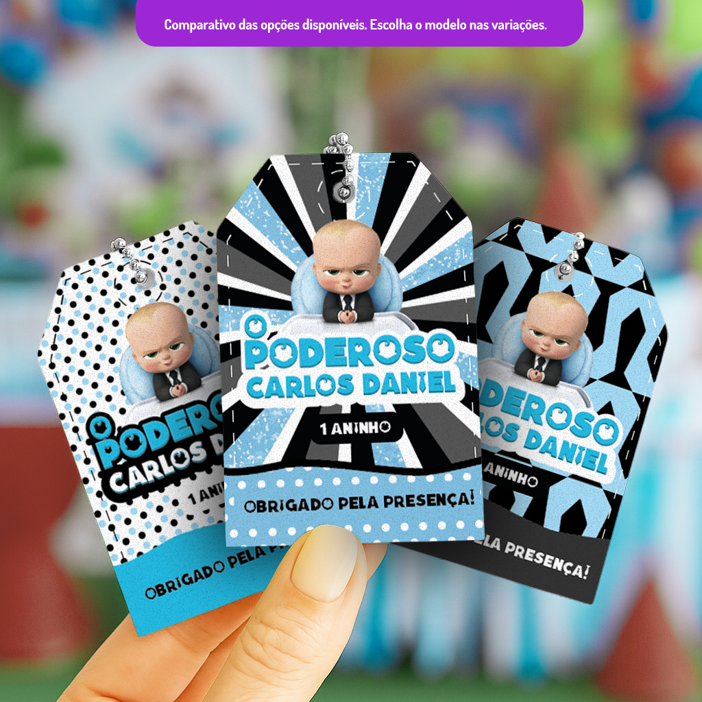 TAG Lembrancinha/sacolinha Poderoso Chefinho | Cartão Agradecimento | Aniversário | Personalizados