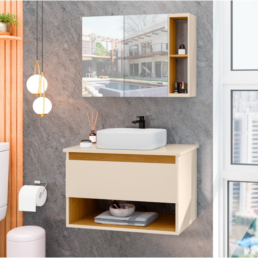 Armarinho Banheiro com Cuba: Onde Comprar | BuscaProdutos