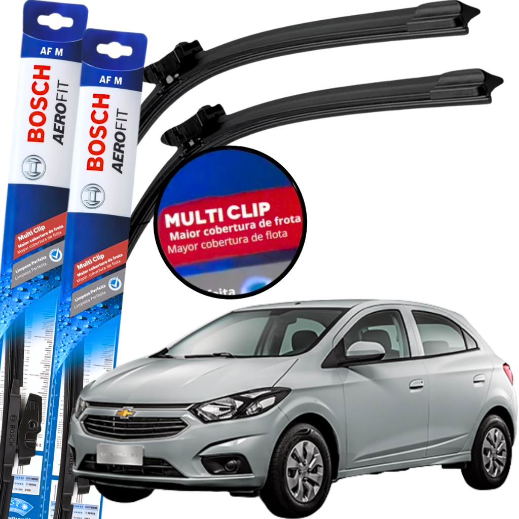 Par Palheta Limpador Parabrisa Original Bosch Multiclip Chevrolet Onix 2019 à 2024 em Oferta na Shopee