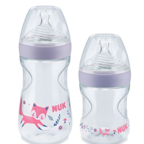 Kit 2 Mamadeiras Smart Flow 150/270ml Lilás Essence NUK em Oferta na Shopee