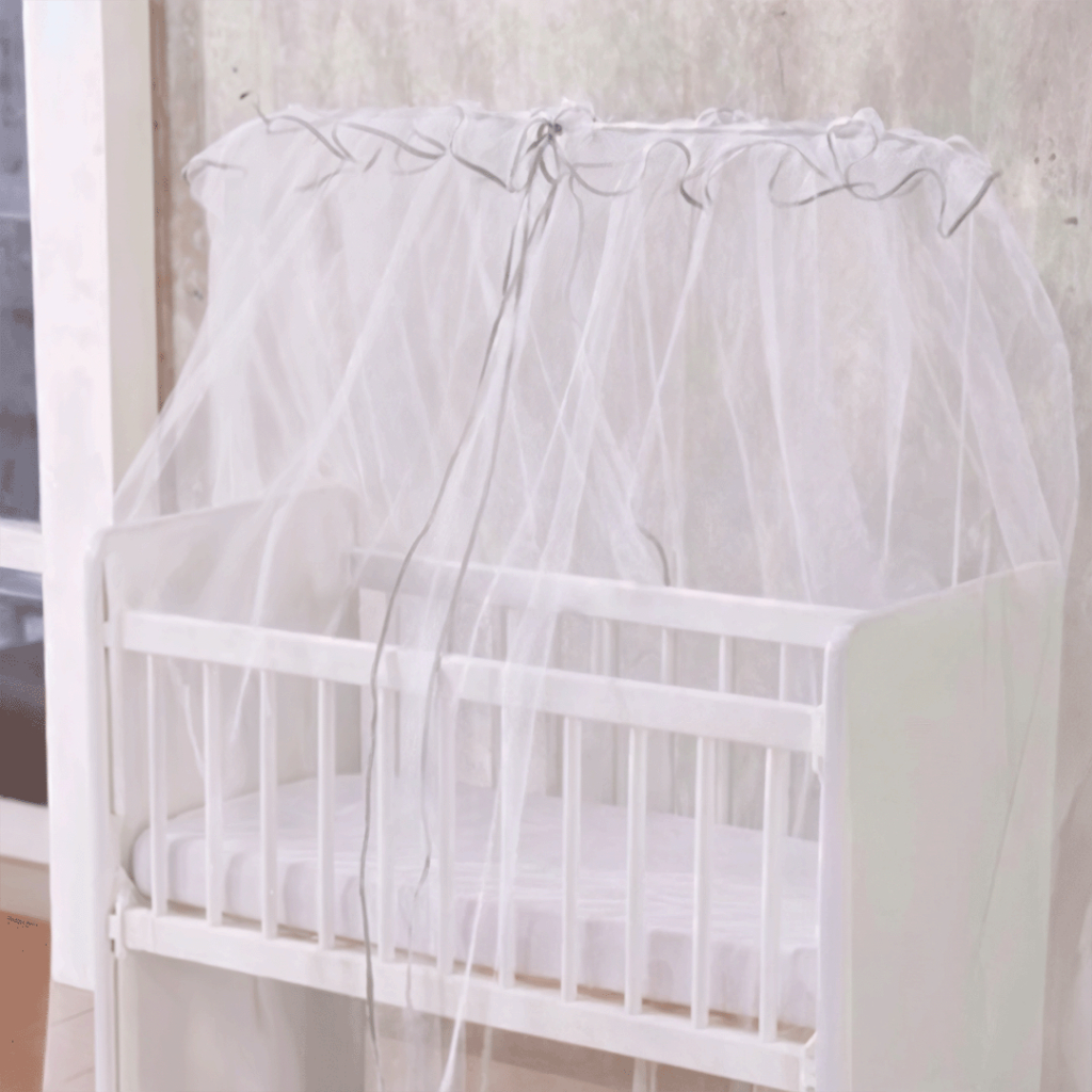 Mosquiteiro para Berço Padrão Americano e Nacional Tela Mosqueteira Tule Bebe Cortinado Rede Protetora em Oferta na Shopee