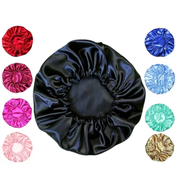 Kit 3 Unidades Touca de Cetim Antifrizz Banho/Dupla Face antifrizz